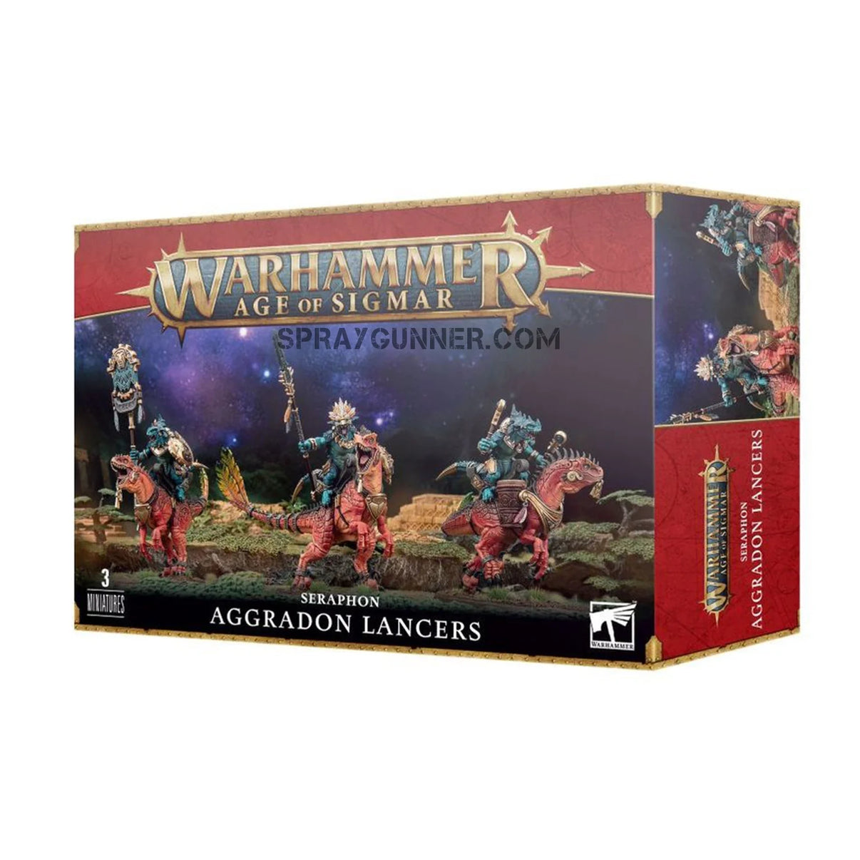 Warhammer Age of Sigmar: Seraphon Aggradon Lancers